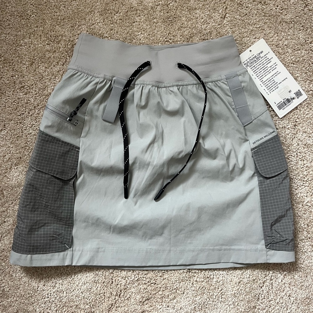 NWT Lululemon Multi-Pocket Cargo High-Rise Hiking Skirt